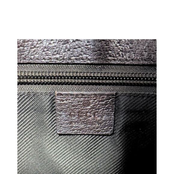 Gucci Bag Crossbody Shoulder Purse GG Logo Supreme Monogram Canvas Brown Leather - Picture 9 of 11